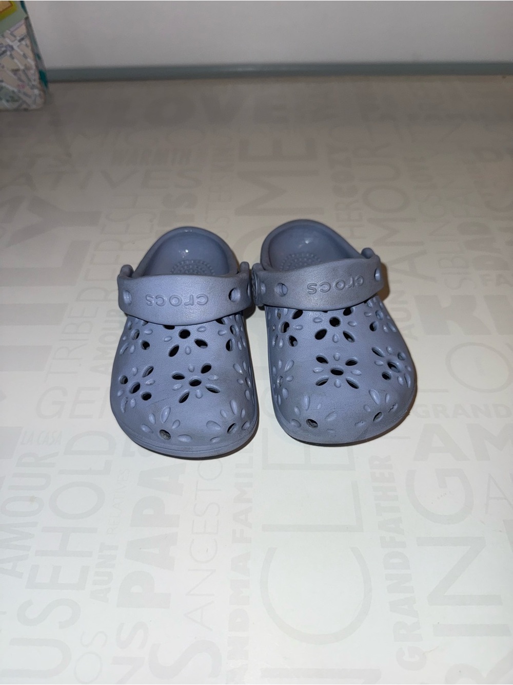 Crocs Toddler Classic Floral Clog - light Purple Size 7C